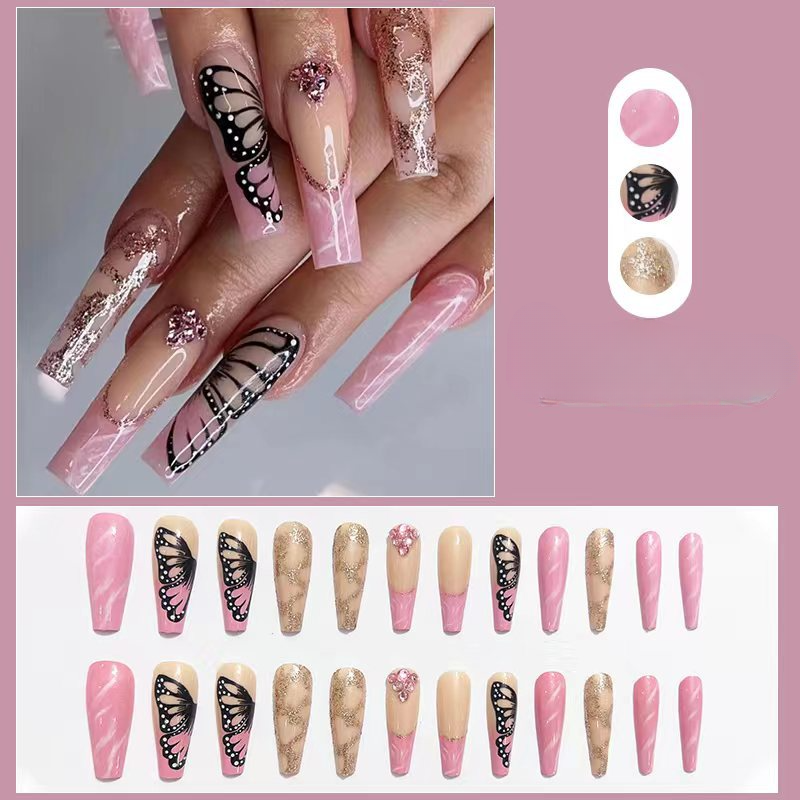Chips de manicura francesa larga de plástico al por mayor